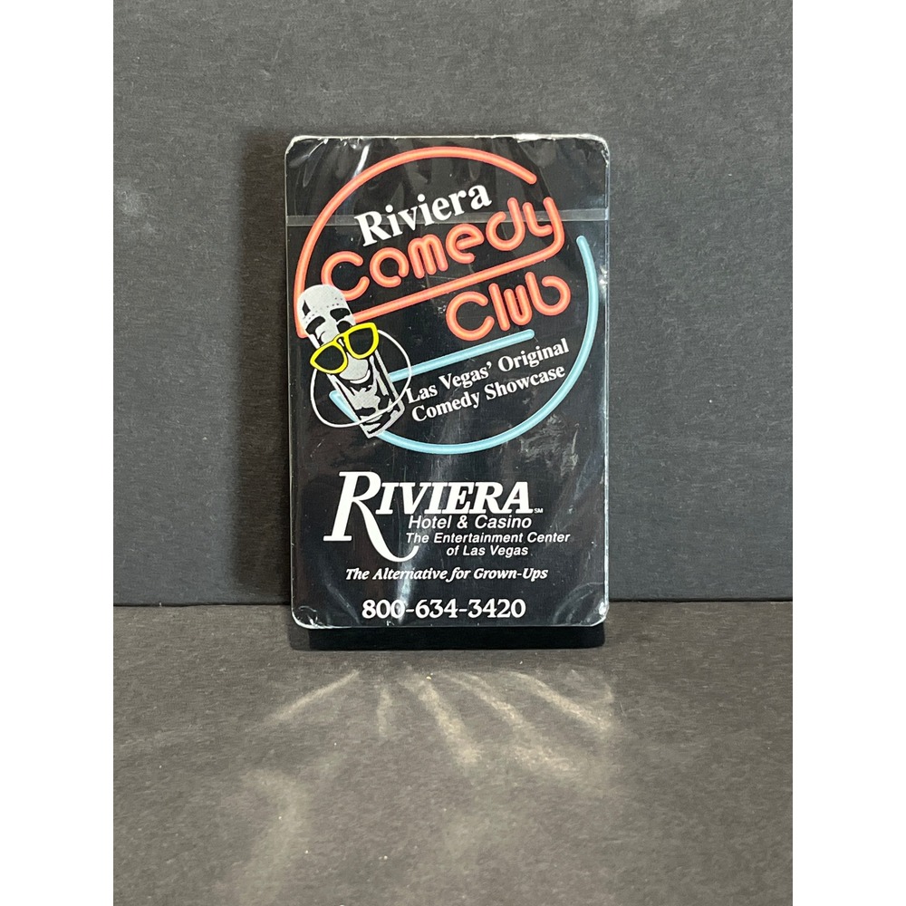 Vintage Riviera Comedy Club Las Vegas Casino Playing Cards Sealed Made Hong Kong